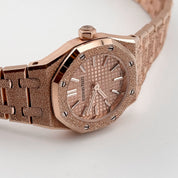 Audemars Piguet Royal Oak 67630OR.GG.1312OR.01 'Mini' Frosted Rose Gold Quartz (2025)