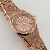 Audemars Piguet Royal Oak 67630OR.GG.1312OR.01 'Mini' Frosted Rose Gold Quartz (2025)
