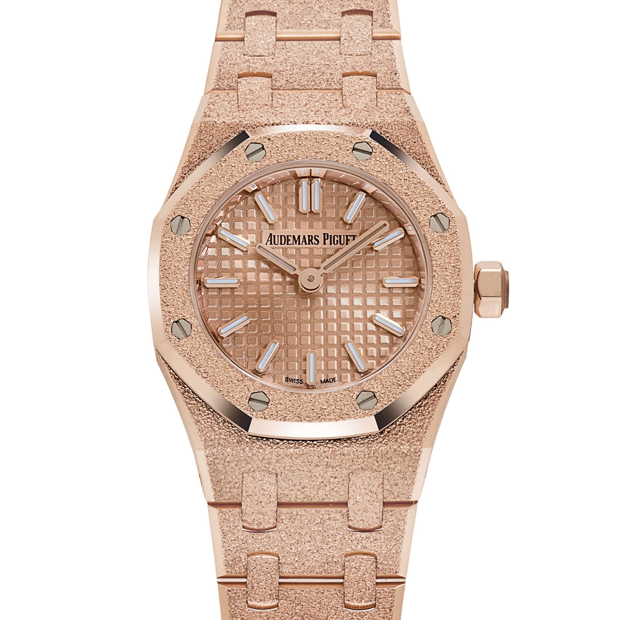 Audemars Piguet Royal Oak 67630OR.GG.1312OR.01 'Mini' Frosted Rose Gold Quartz (2025)