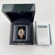 Audemars Piguet Royal Oak 67650OR.OO.1261OR.01 'Ladies' Rose Gold Brown Dial Quartz