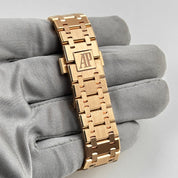 Audemars Piguet Royal Oak 67650OR.OO.1261OR.01 'Ladies' Rose Gold Brown Dial Quartz