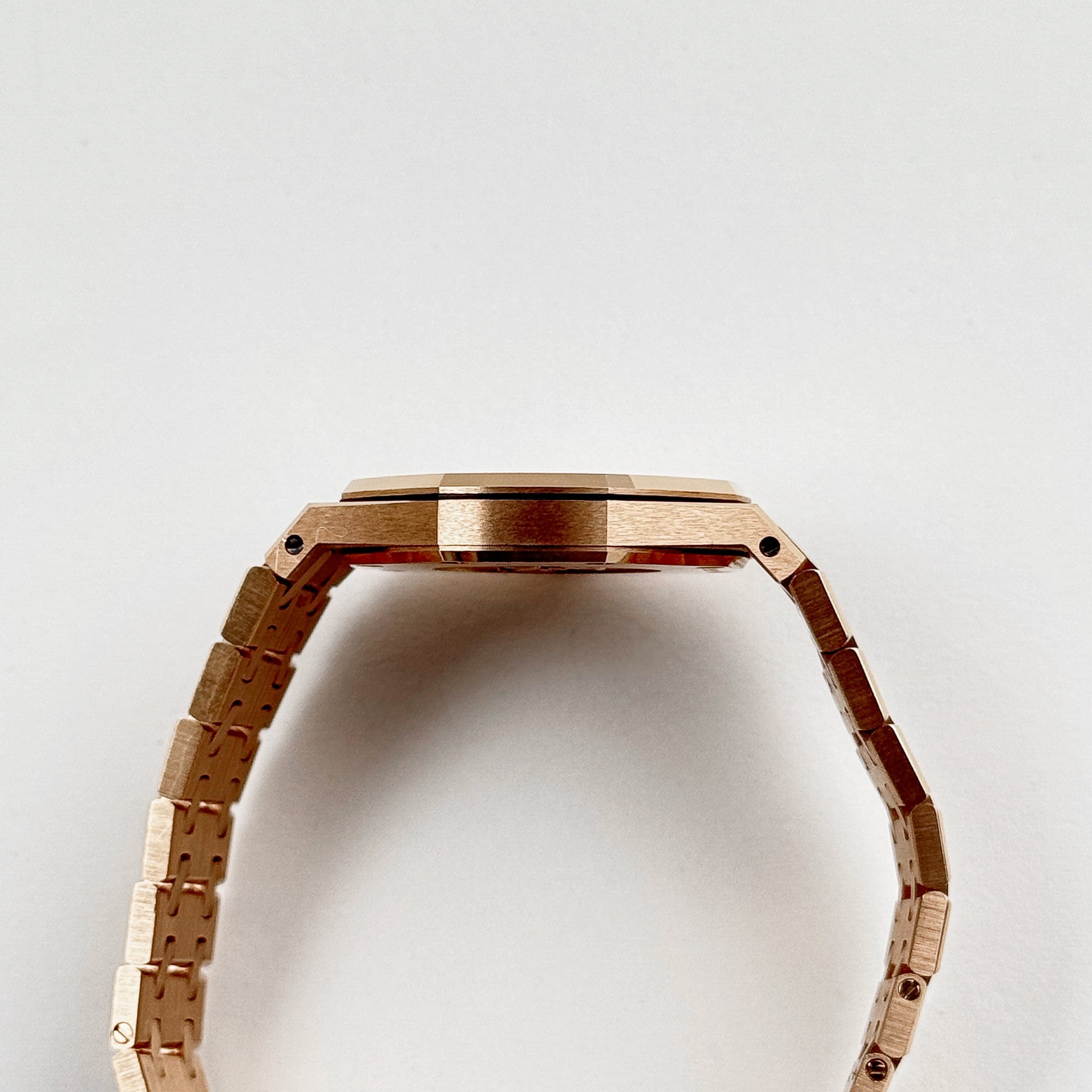 Audemars Piguet Royal Oak 67650OR.OO.1261OR.01 'Ladies' Rose Gold Brown Dial Quartz