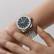 Audemars Piguet Royal Oak 67650ST.OO.1261ST.01 'Ladies' Stainless Steel Black Dial Quartz (2021)