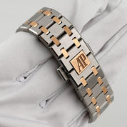 Audemars Piguet Royal Oak 67651SR.ZZ.1261SR.01 'Ladies' Rose Gold Stainless Steel Silver-Toned Dial Diamond Bezel Quartz (2020)
