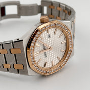 Audemars Piguet Royal Oak 67651SR.ZZ.1261SR.01 'Ladies' Rose Gold Stainless Steel Silver-Toned Dial Diamond Bezel Quartz (2020)
