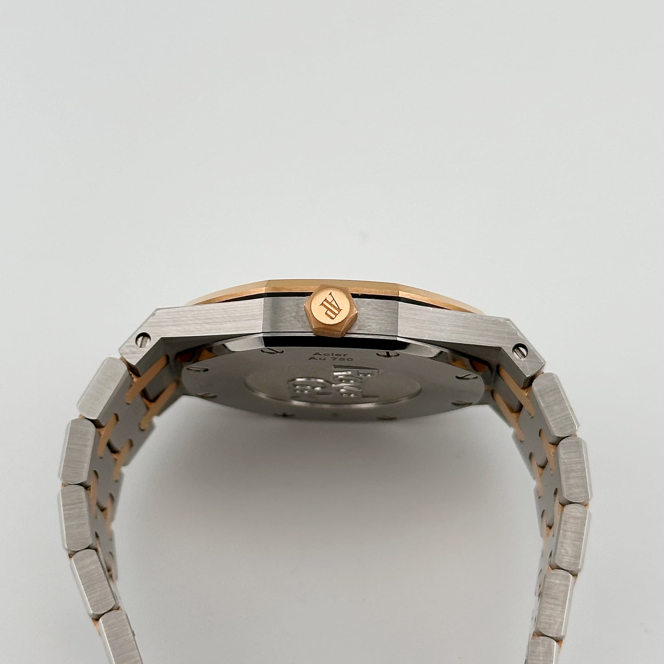 Audemars Piguet Royal Oak 67651SR.ZZ.1261SR.01 'Ladies' Rose Gold Stainless Steel Silver-Toned Dial Diamond Bezel Quartz (2020)