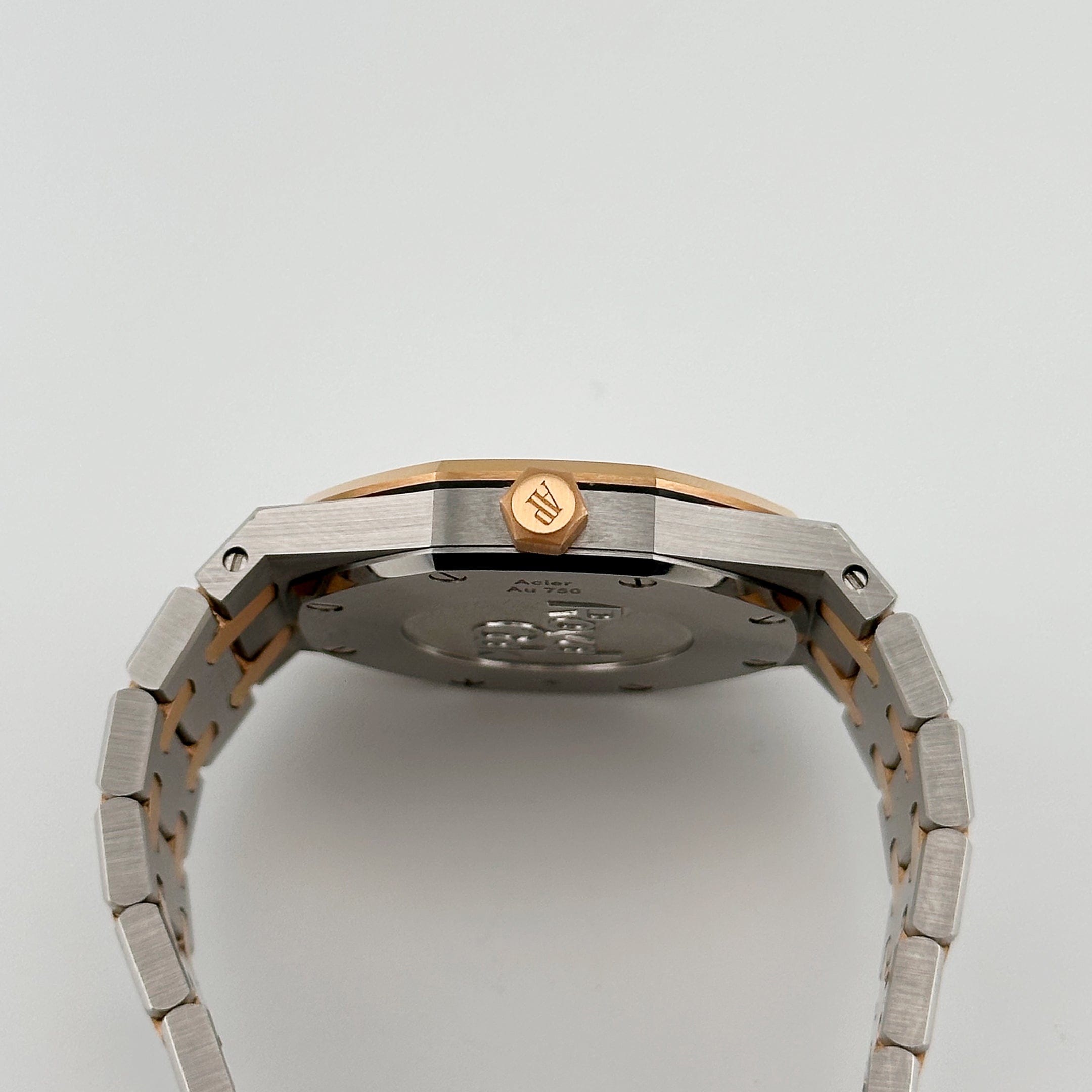 Audemars Piguet Royal Oak 67651SR.ZZ.1261SR.01 'Ladies' Rose Gold Stainless Steel Silver-Toned Dial Diamond Bezel Quartz (2020)