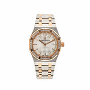 Audemars Piguet Royal Oak 67651SR.ZZ.1261SR.01 'Ladies' Rose Gold Stainless Steel Silver-Toned Dial Diamond Bezel Quartz (2020)