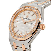 Audemars Piguet Royal Oak 67651SR.ZZ.1261SR.01 'Ladies' Rose Gold Stainless Steel Silver-Toned Dial Diamond Bezel Quartz (2020)