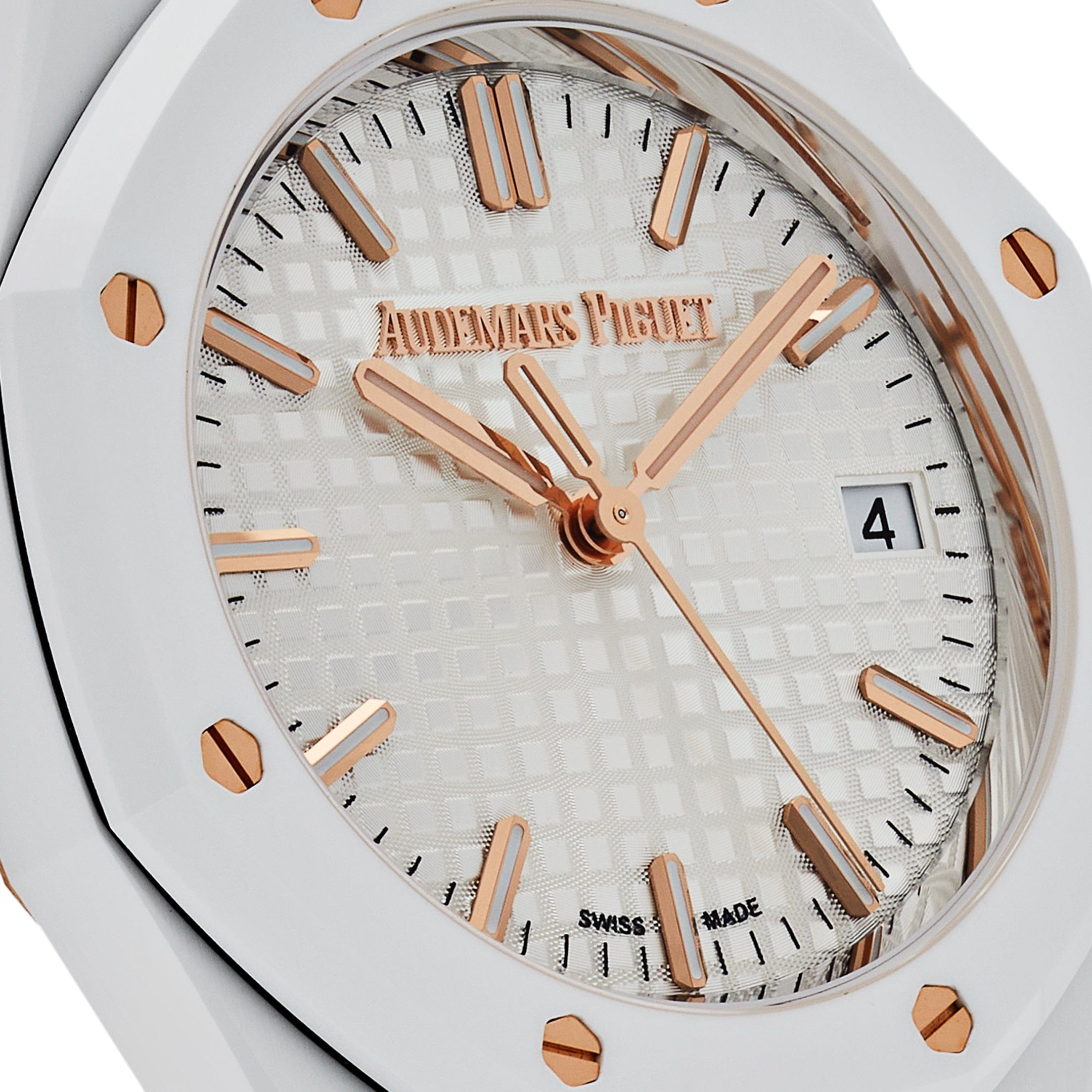 Audemars Piguet Royal Oak 77350CB.OO.1266CB.01 'Ladies' White Ceramic (2023)