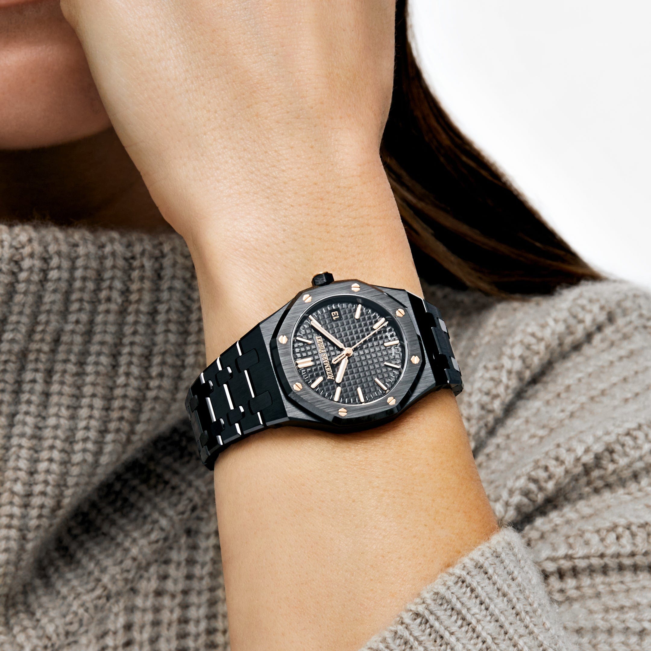Audemars Piguet Royal Oak 77350CE.OO.1266CE.01 Black Ceramic Black Dial