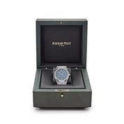 Audemars Piguet Royal Oak 77353BC.GG.1263BC.01 'Ladies' Selfwinding Frosted White Gold Light Blue Dial