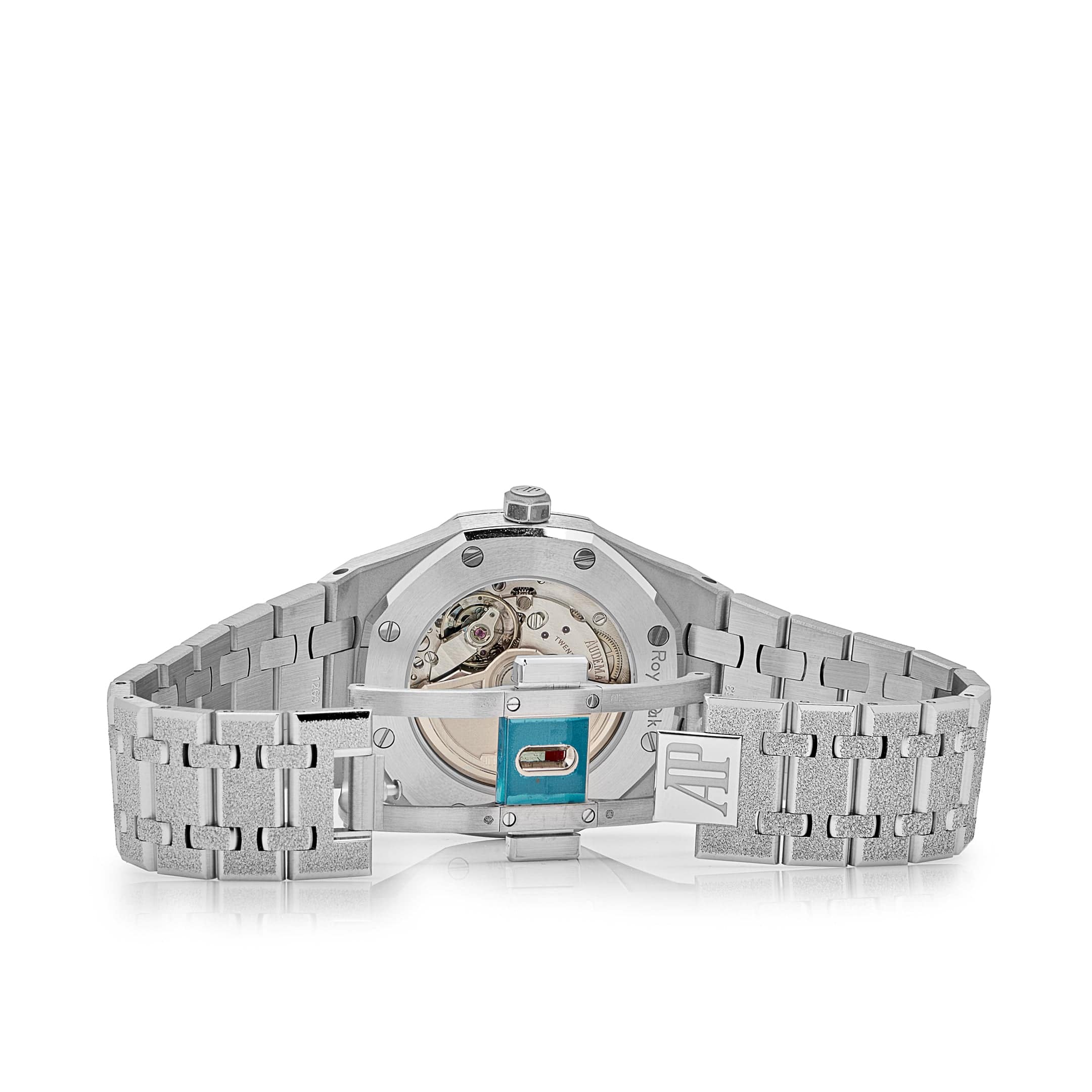 Audemars Piguet Royal Oak 77353BC.GG.1263BC.01 'Ladies' Selfwinding Frosted White Gold Light Blue Dial