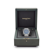 Audemars Piguet Royal Oak 77353BC.GG.1263BC.01 Selfwinding Frosted White Gold Light Blue Dial