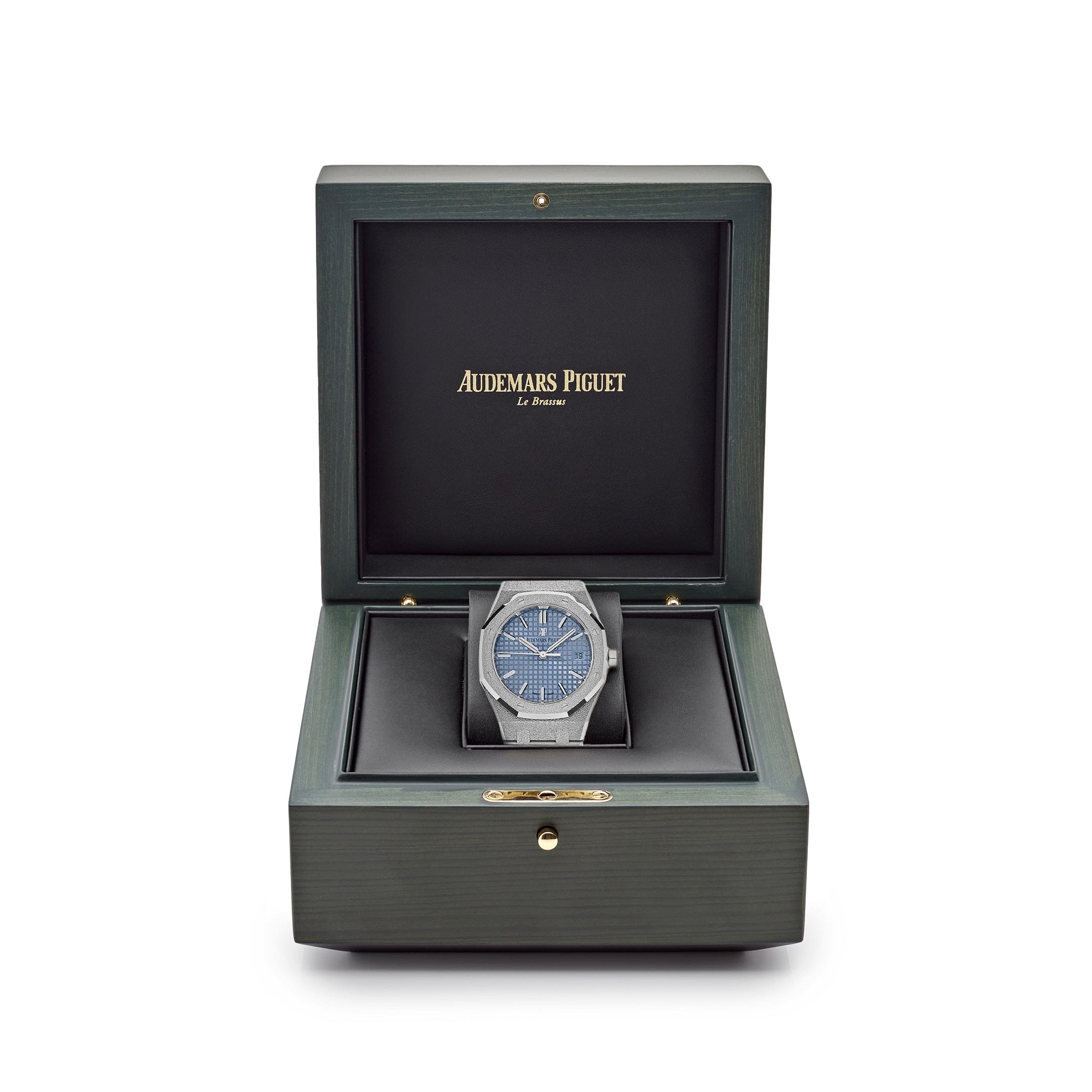 Audemars Piguet Royal Oak 77353BC.GG.1263BC.01 Selfwinding Frosted White Gold Light Blue Dial