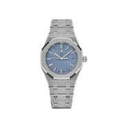 Audemars Piguet Royal Oak 77353BC.GG.1263BC.01 Selfwinding Frosted White Gold Light Blue Dial