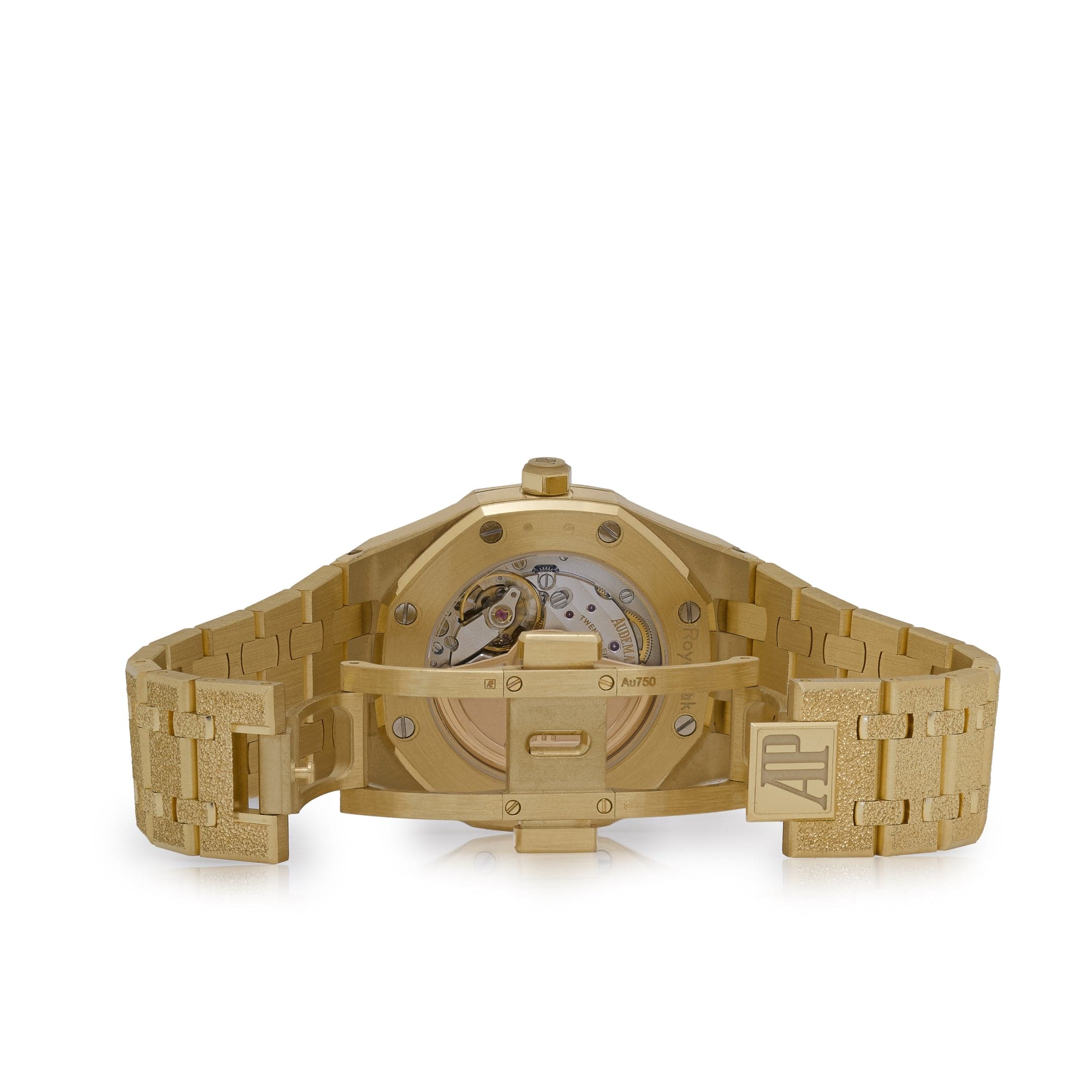 Audemars Piguet Royal Oak 77450BA.GG.1361BA.01 Frosted Yellow Gold Crystal Sand Dial