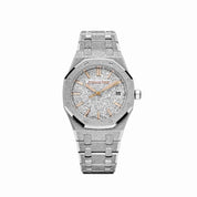 Audemars Piguet Royal Oak 77450BC.GG.1361BC.01 Frosted White Gold Crystal Sand Dial (2025)