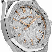 Audemars Piguet Royal Oak 77450BC.GG.1361BC.01 Frosted White Gold Crystal Sand Dial (2025)