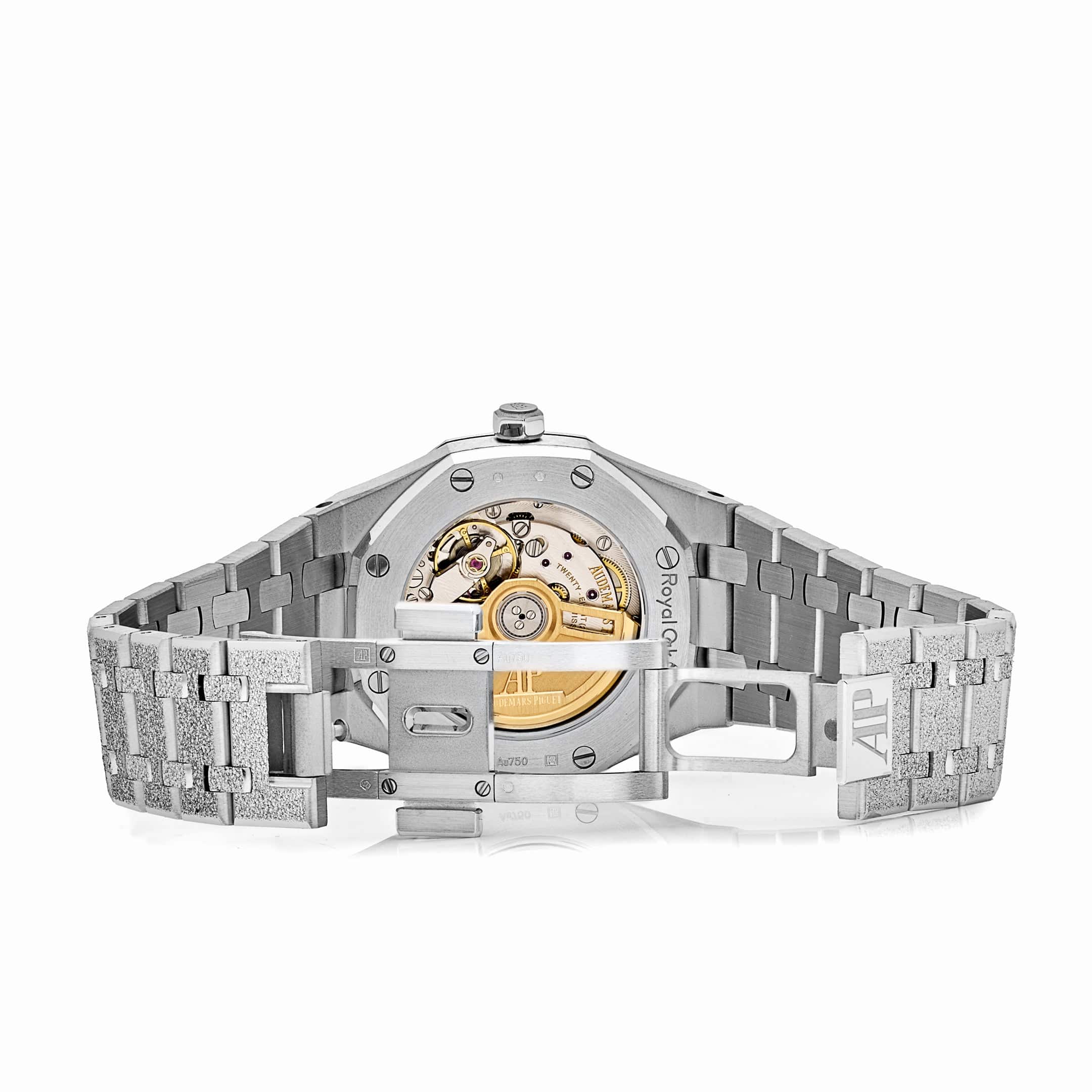 Audemars Piguet Royal Oak 77450BC.GG.1361BC.01 Frosted White Gold Crystal Sand Dial (2025)