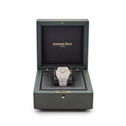 Audemars Piguet Royal Oak 77450BC.GG.1361BC.01 Frosted White Gold Crystal Sand Dial (2025)