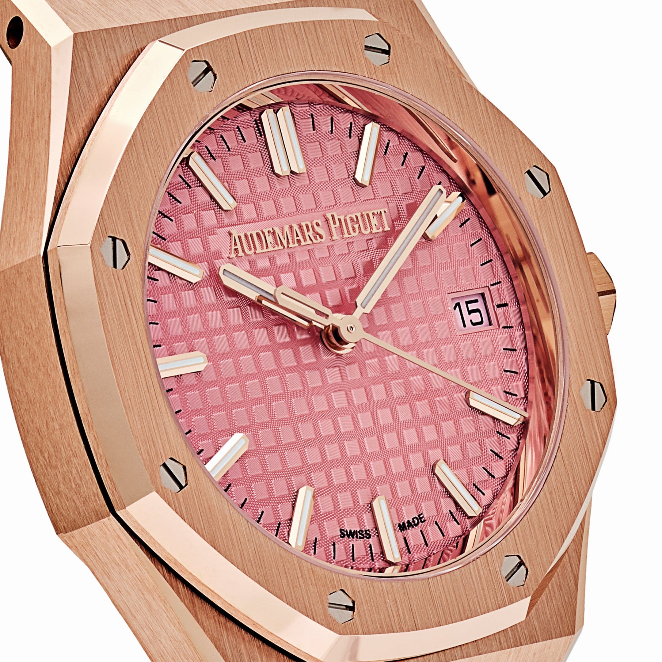 Audemars Piguet Royal Oak 77450OR.OO.1361OR.01 'Ladies' Rose Gold Pink Dial (2025)