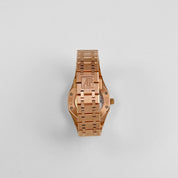 Audemars Piguet Royal Oak 77451OR.ZZ.1361OR.03 'Ladies' Rose Gold Silver Dial Diamond Bezel (2024)