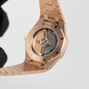 Audemars Piguet Royal Oak 77451OR.ZZ.1361OR.03 'Ladies' Rose Gold Silver Dial Diamond Bezel (2024)