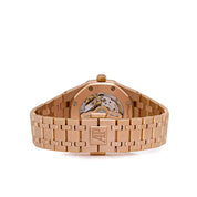 Audemars Piguet Royal Oak 77451OR.ZZ.1361OR.03 'Ladies' Rose Gold Silver Dial Diamond Bezel (2024)