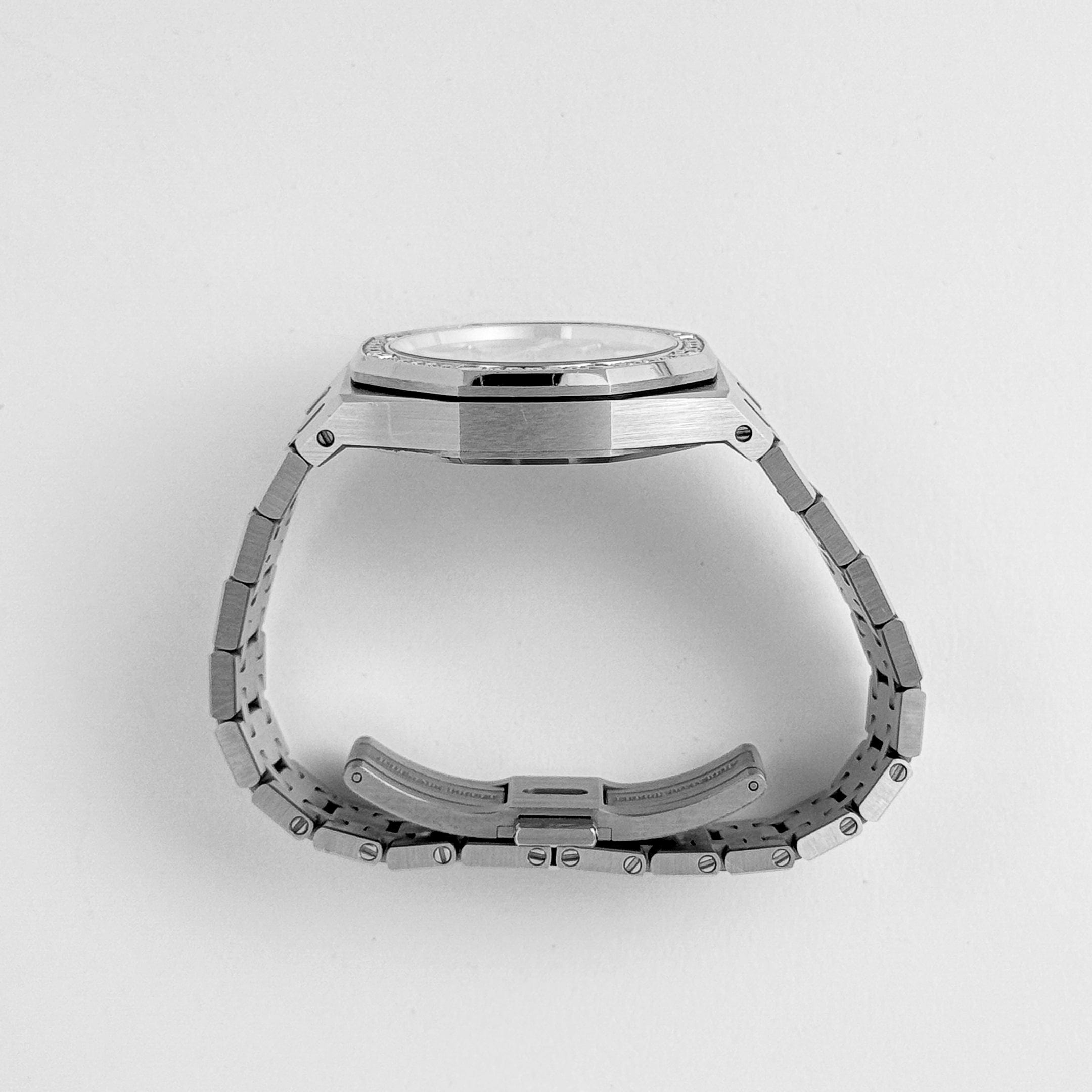Audemars Piguet Royal Oak 77451ST.ZZ.1361ST.03 'Ladies' Selfwinding Stainless Steel Blue Dial Diamond Bezel (2024)