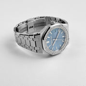 Audemars Piguet Royal Oak 77451ST.ZZ.1361ST.03 'Ladies' Selfwinding Stainless Steel Blue Dial Diamond Bezel (2024)