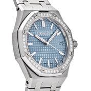 Audemars Piguet Royal Oak 77451ST.ZZ.1361ST.03 'Ladies' Stainless Steel Blue Dial Diamond Bezel