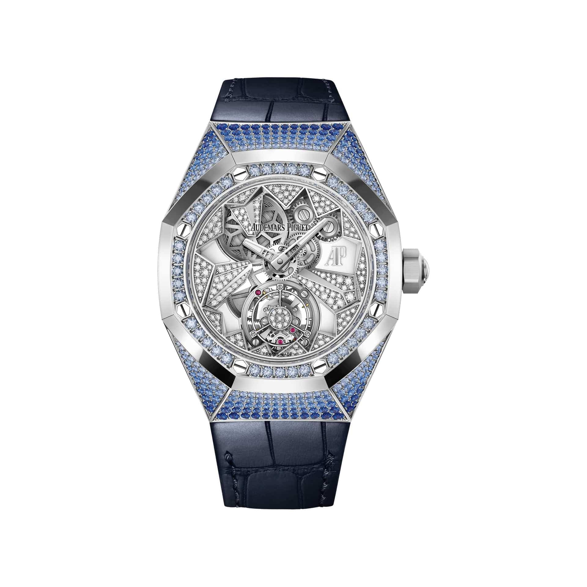 Audemars Piguet Royal Oak Concept 26227BC.SS.D326CR.01 Flying Tourbillon White Gold Diamond Dial Sapphire Bezel