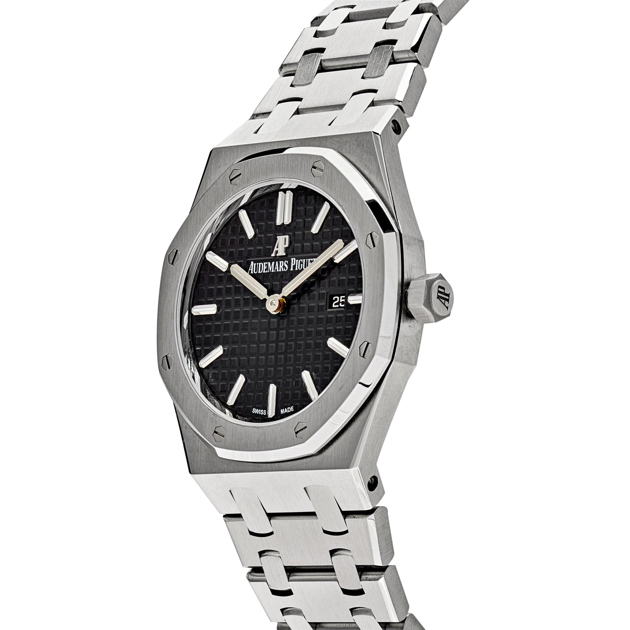 Luxury Watch Audemars Piguet Royal Oak Lady Quartz Steel 33mm Black Dial 67650ST.OO.1261ST.01 Wrist Aficionado