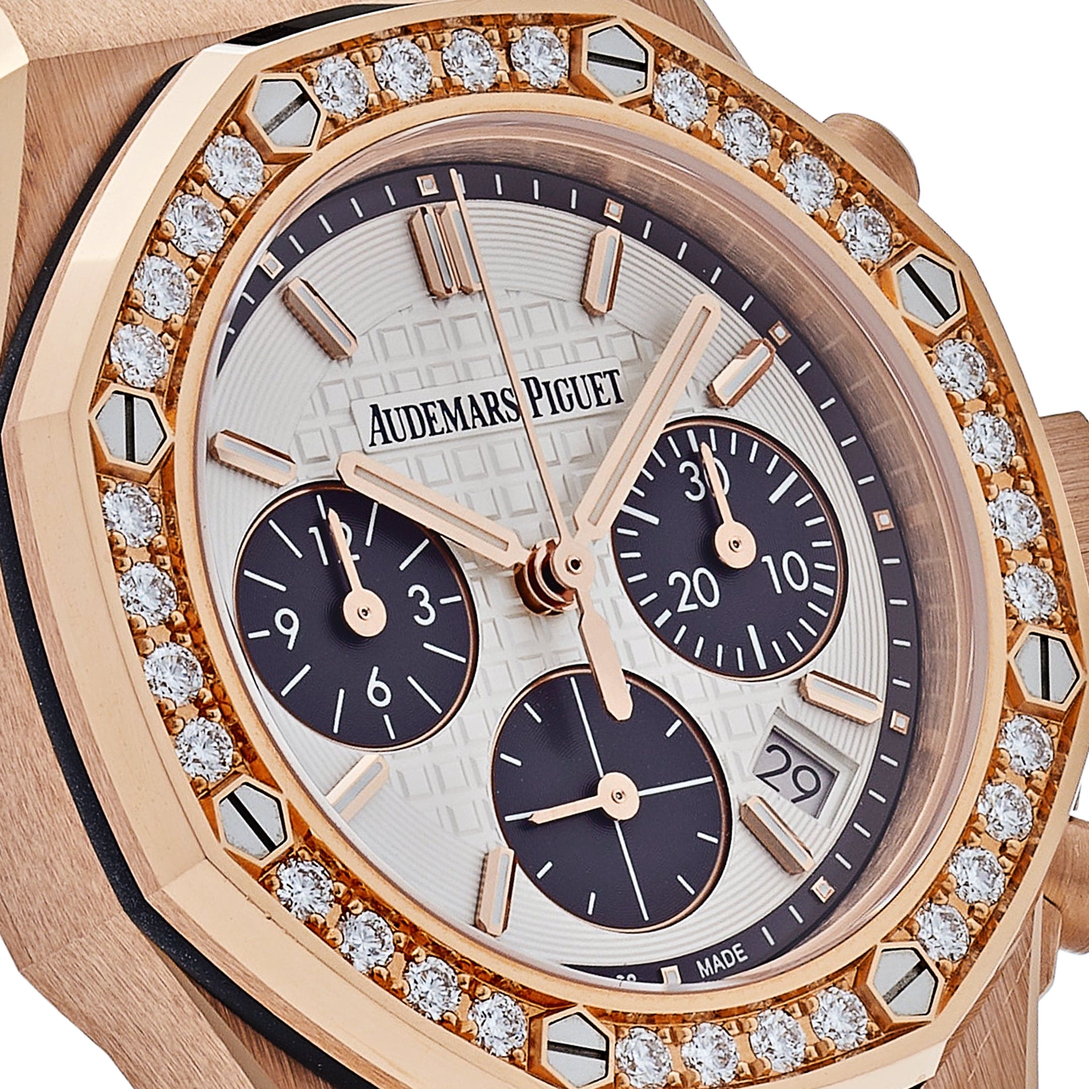 Audemars Piguet Royal Oak Offshore Lady 26231OR.ZZ.D003CA.01 Rose Gold Diamond Bezel Silver-toned Dial(2023)