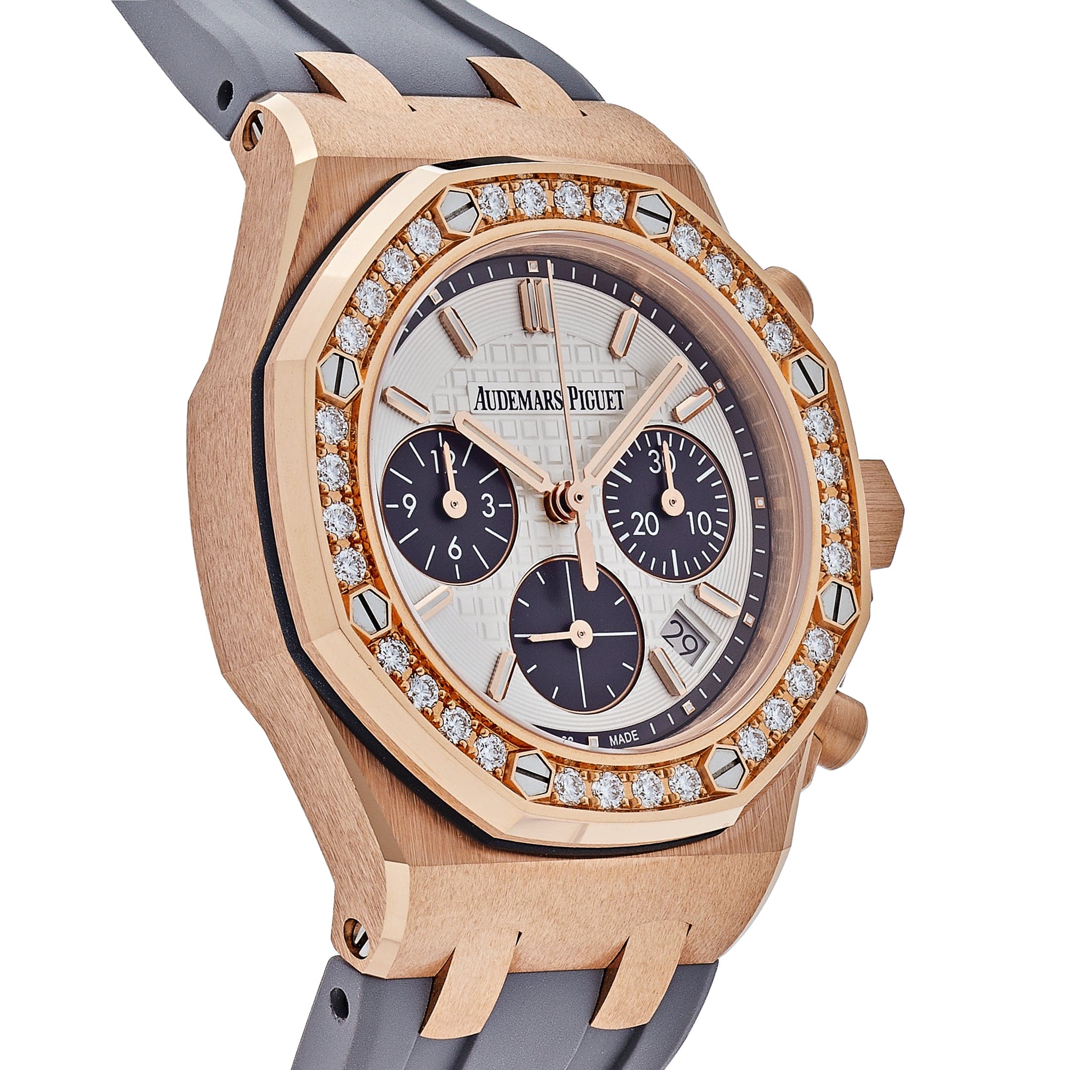 Audemars Piguet Royal Oak Offshore Lady 26231OR.ZZ.D003CA.01 Rose Gold Diamond Bezel Silver-toned Dial(2023)