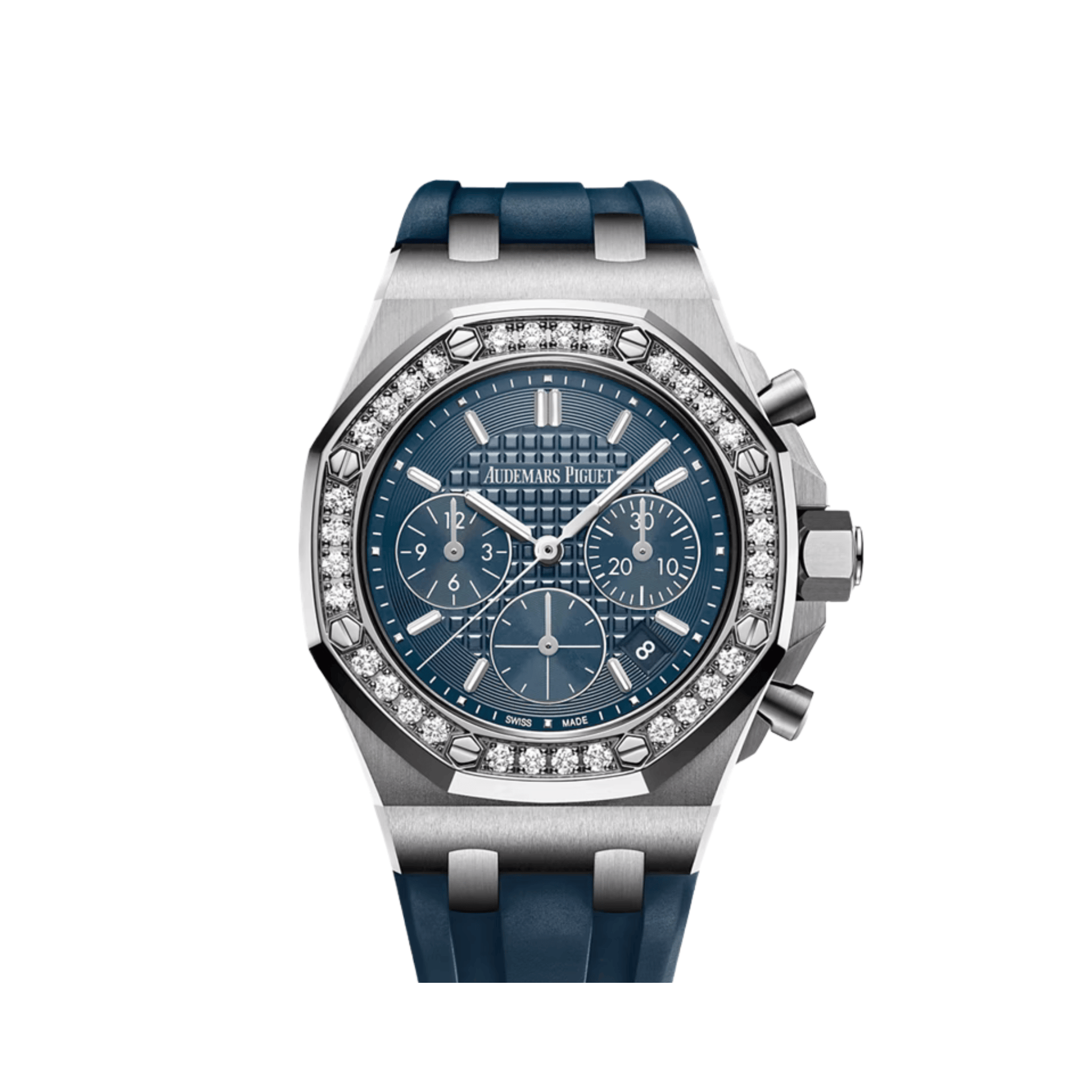 Audemars Piguet Royal Oak Offshore 26231ST.ZZ.D027CA.01 Chronograph Stainless Steel Blue Dial Diamond Bezel