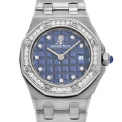 Audemars Piguet Royal Oak Offshore Vintage 67451BC.Z.1108BC.03 'Ladies' White Gold Blue Diamond Dial Diamond Bezel Quartz (2004)