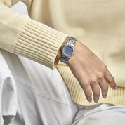 Audemars Piguet Royal Oak Offshore Vintage 67451BC.Z.1108BC.03 'Ladies' White Gold Blue Diamond Dial Diamond Bezel Quartz (2004)