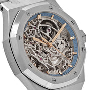 Audemars Piguet Royal Oak Openworked 15467BC.OO.1256BC.01 Double Balance Wheel White Gold Light-Blue Inner Bezel