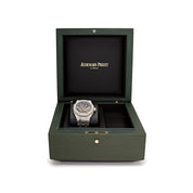 Audemars Piguet Royal Oak Openworked 15467BC.OO.1256BC.01 Double Balance Wheel White Gold Light-Blue Inner Bezel