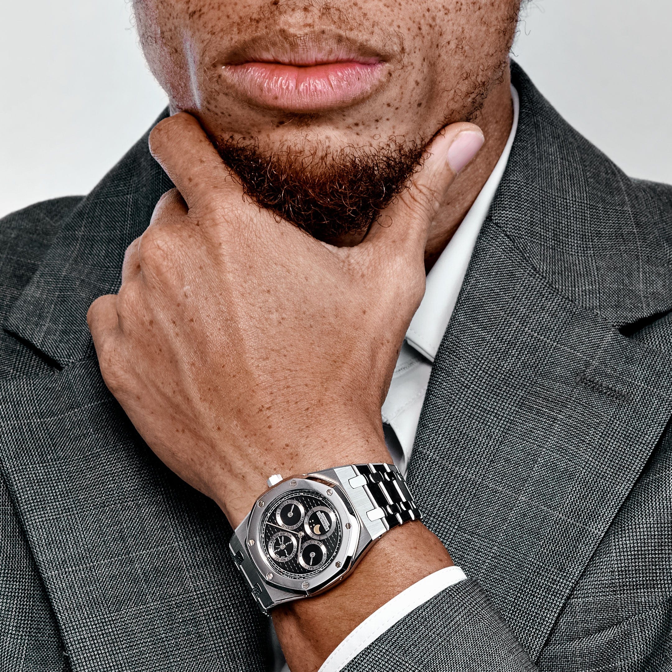 Audemars Piguet Royal Oak Perpetual Calendar 25820SP.O.0944SP.01 Stainless Steel Platinum Black Dial