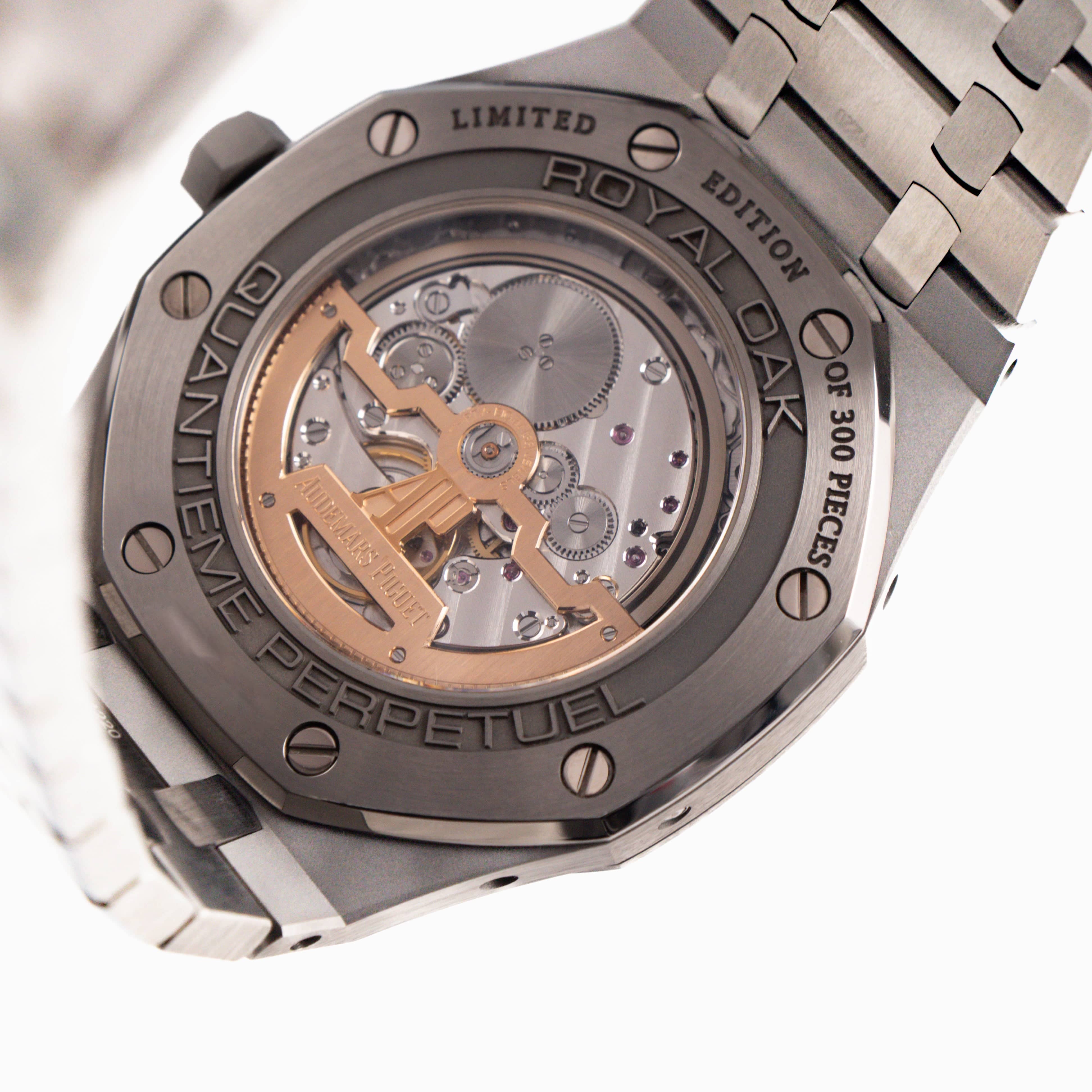 Audemars Piguet Royal Oak Perpetual Calendar 26615TI.OO.1220TI.01 Titanium Salmon Dial Limited Edition of 300