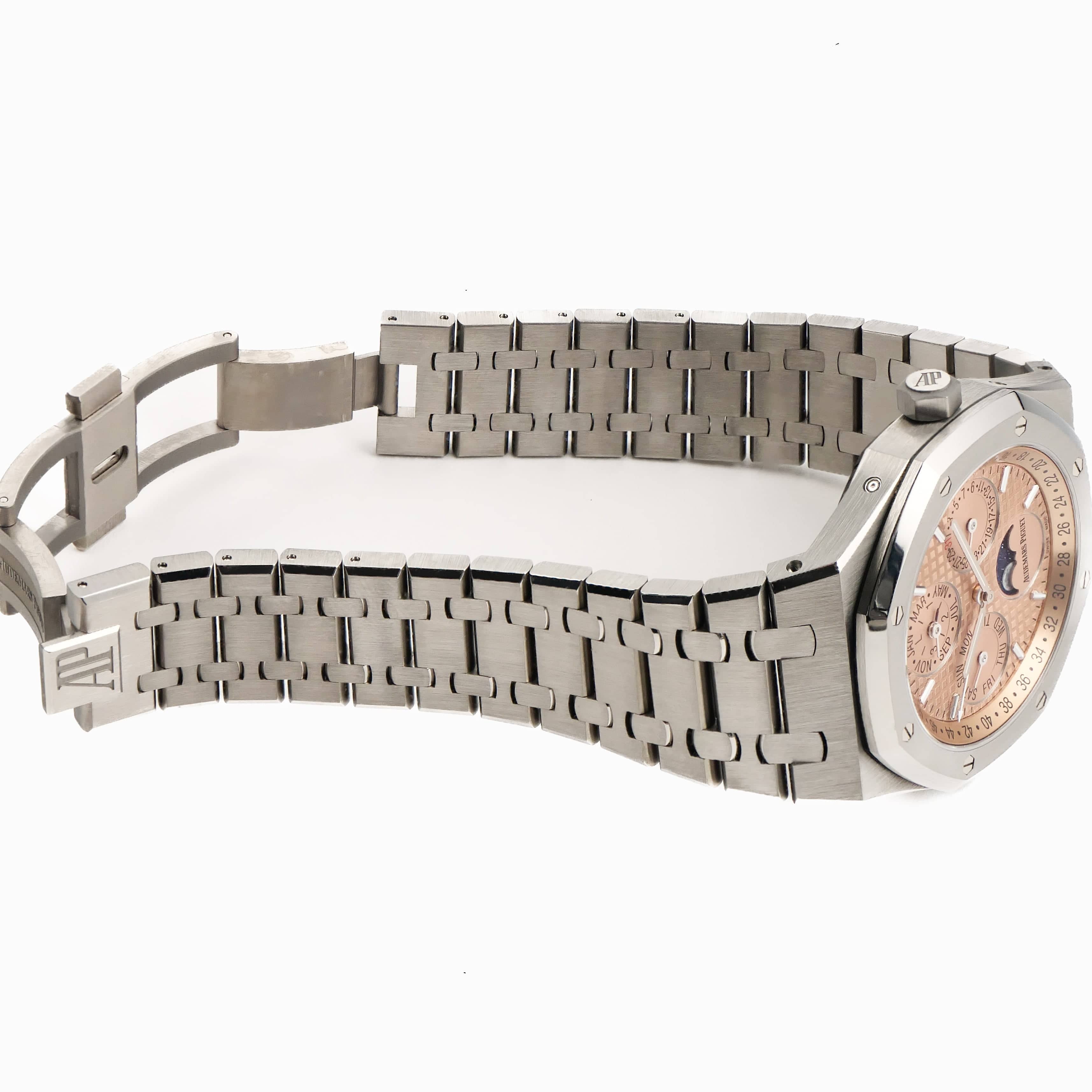 Audemars Piguet Royal Oak Perpetual Calendar 26615TI.OO.1220TI.01 Titanium Salmon Dial Limited Edition of 300