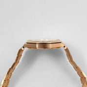 Audemars Piguet Royal Oak Quartz 67651OR.ZZ.1261OR.01 'Ladies' Rose Gold White Dial Diamond Bezel Quartz