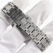 Audemars Piguet Royal Oak Quartz 67651ST.ZZ.D002CR.01 'Ladies' Stainless Steel Black Dial Diamond Bezel (2014)