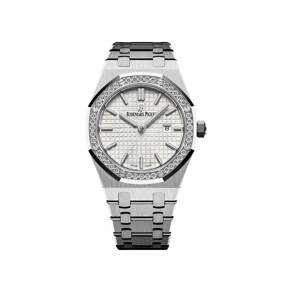 Luxury Watch Audemars Piguet Royal Oak Quartz Stainless Steel Diamond Bezel 67651ST.ZZ.1261ST.01 Wrist Aficionado