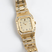 Audemars Piguet Royal Oak Rectangular 6015BA Vintage 'Ladies' Yellow Gold Diamond-Set Quartz (1982)