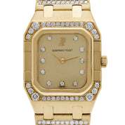 Audemars Piguet Royal Oak Rectangular 6015BA Vintage 'Ladies' Yellow Gold Diamond-Set Quartz (1982)