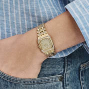 Audemars Piguet Royal Oak Rectangular 6015BA Vintage 'Ladies' Yellow Gold Diamond-Set Quartz (1982)